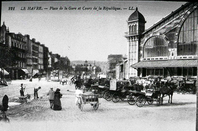 Cours de la République et gare, vers 1920, LL
