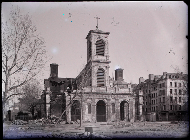 Église Saint-François, 1945, photographie